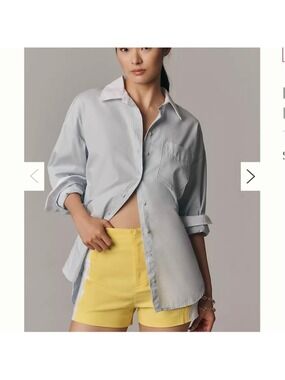 Maeve Shorts Surf City Linen Blend Embellished